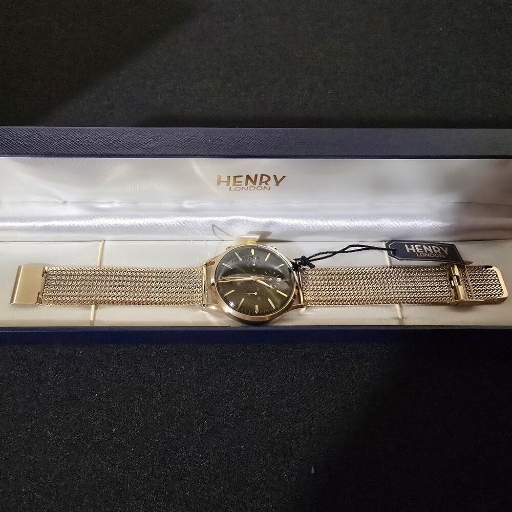 Henry London Chiswick Chronograph Green Dial Men's Watch HL41-CM-0108